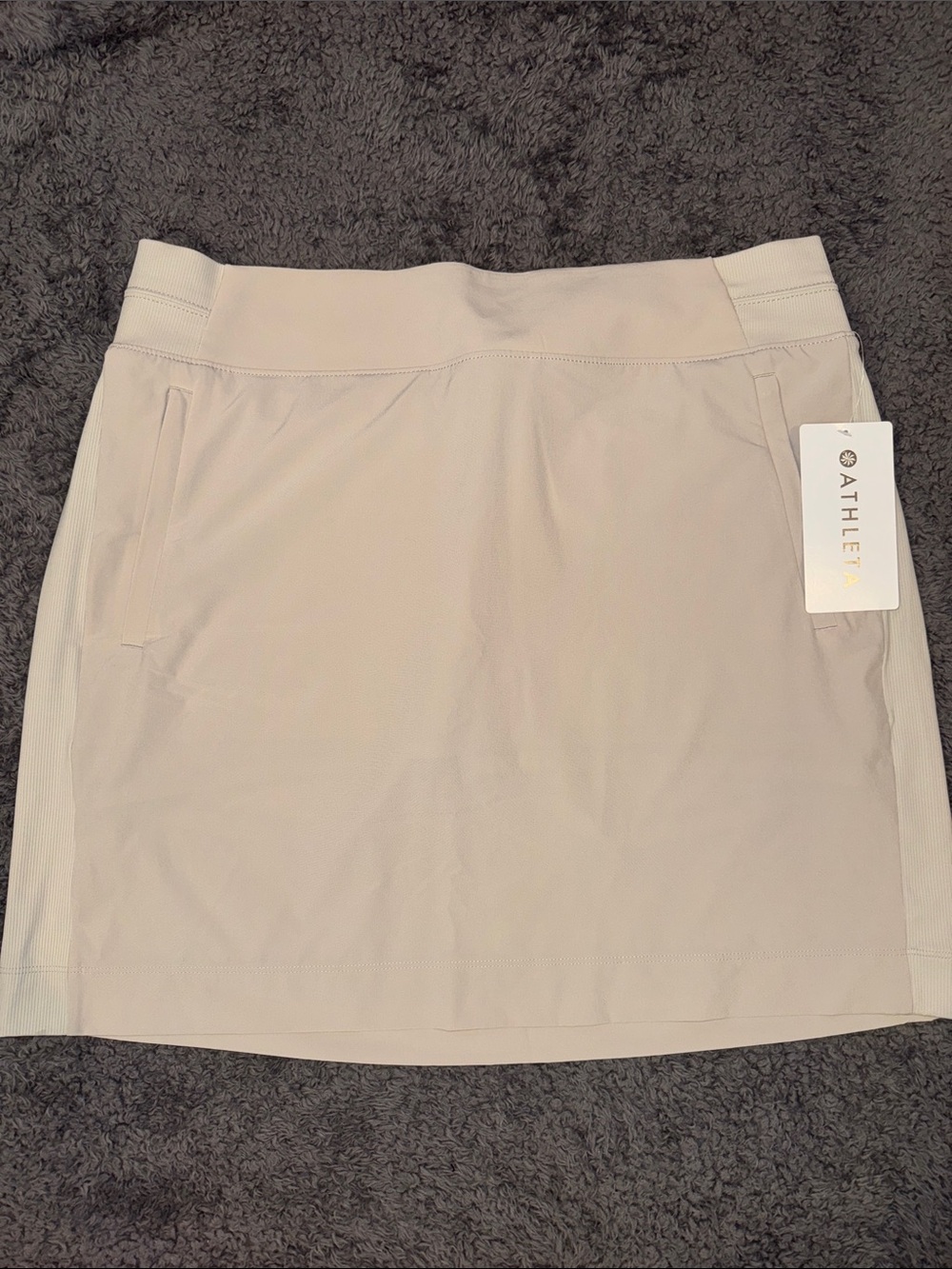 Athleta Cream Performance Mini Brooklyn Skort Size 14